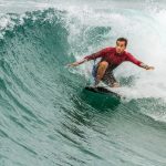 Rideing Wave on a Bodyboard