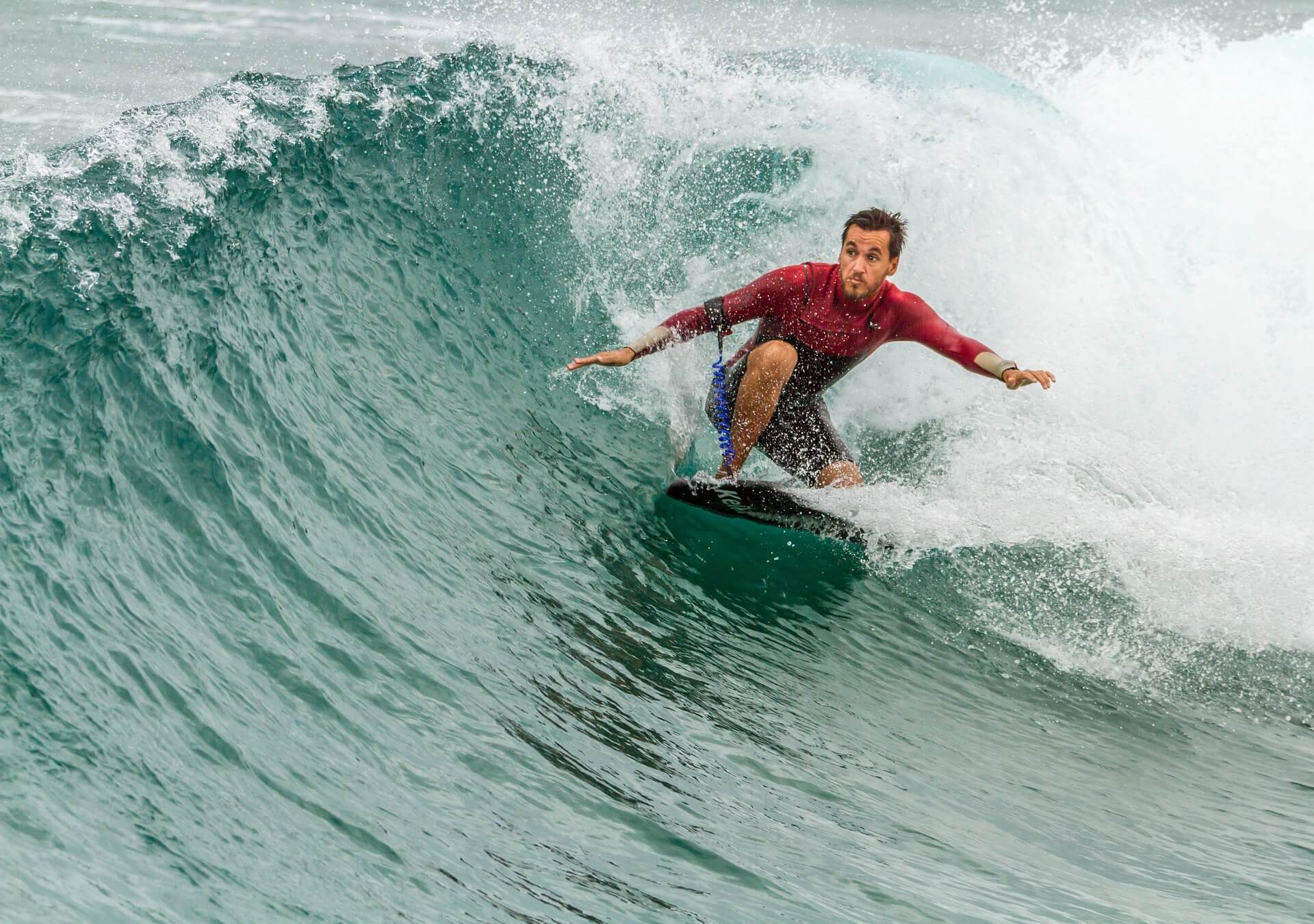 Rideing Wave on a Bodyboard