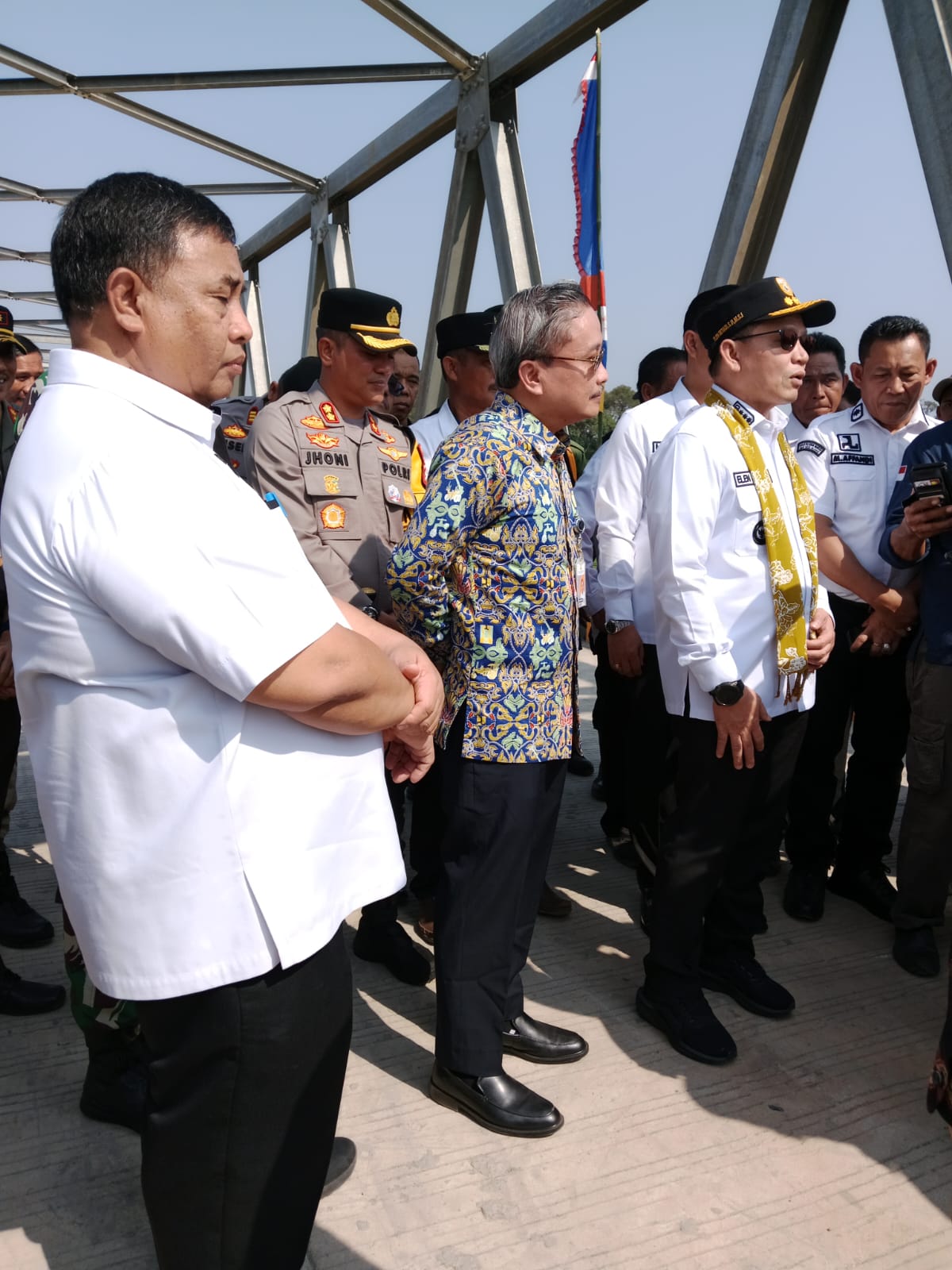 PJ GUBERNUR SUMSEL MERESMIKAN JEMBATAN AIR LEMATANG DESA UJAN MAS LAMA