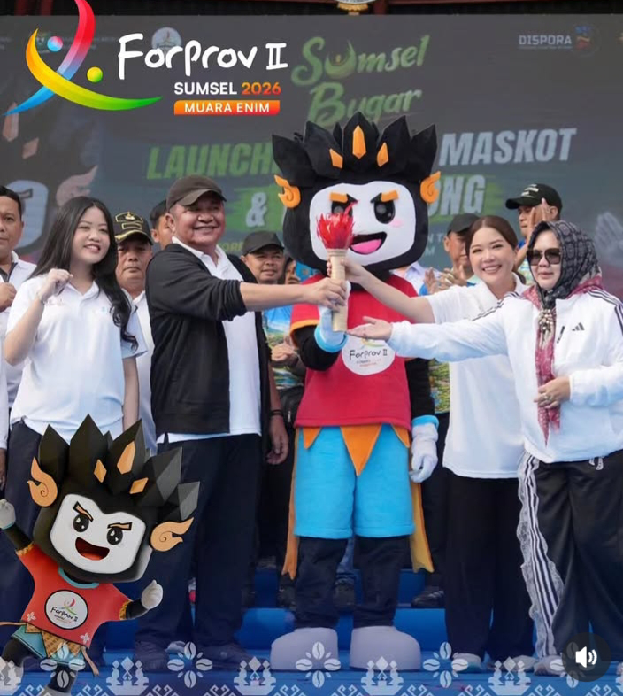 Muara enim siap tuan rumah Forprov II Sumsel 2026.Maskot si Bara logo dan lagu tema di luncurkan