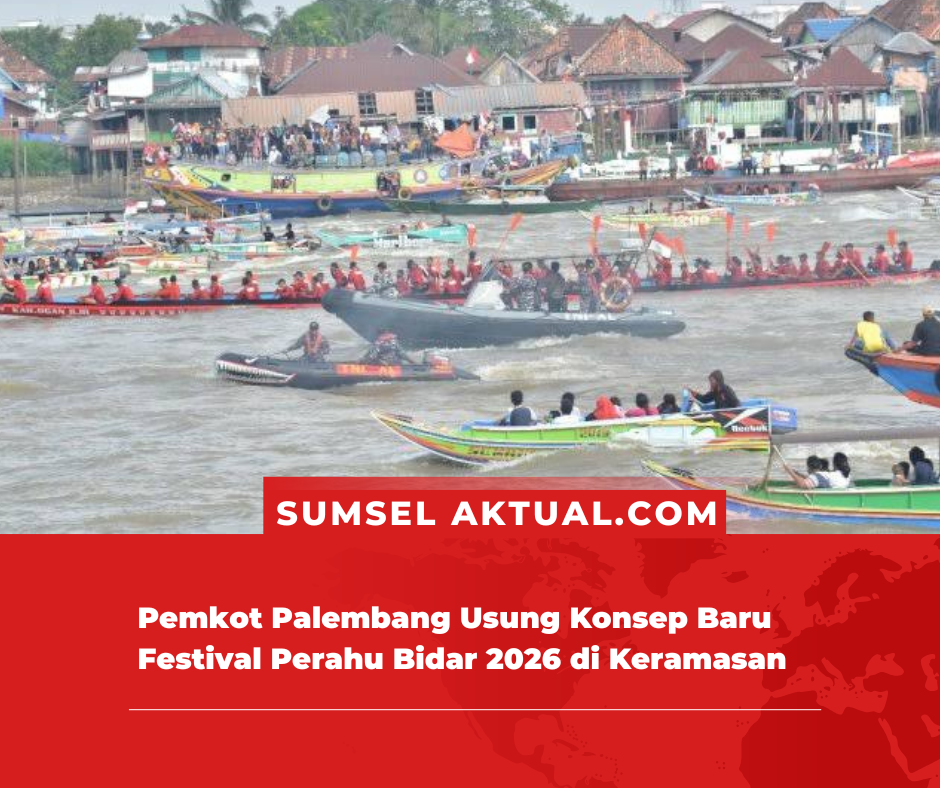 Pemkot Palembang Usung Konsep Baru Festival Perahu Bidar 2026 di Keramasan
