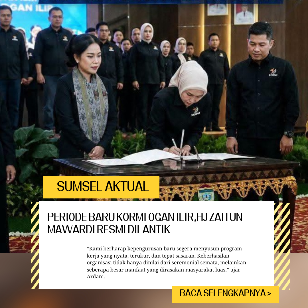 Periode Baru KORMI Ogan Ilir,Hj Zaitun Mawardi Resmi Dilantik
