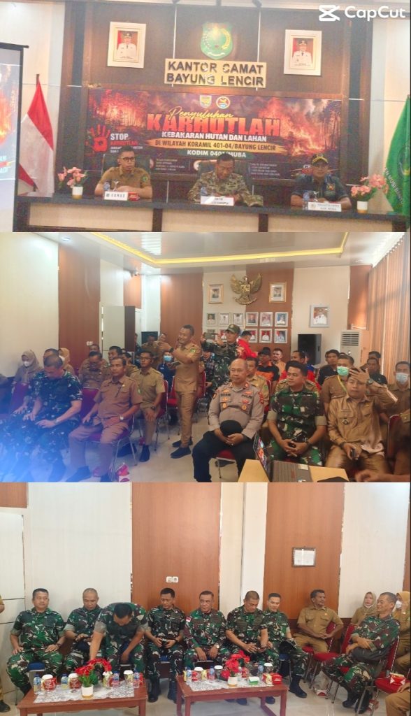 Penyuluhan Karhutla Mabes TNI di Bayung Lencir: Satu Hati Cegah Kebakaran Lahan Gambut