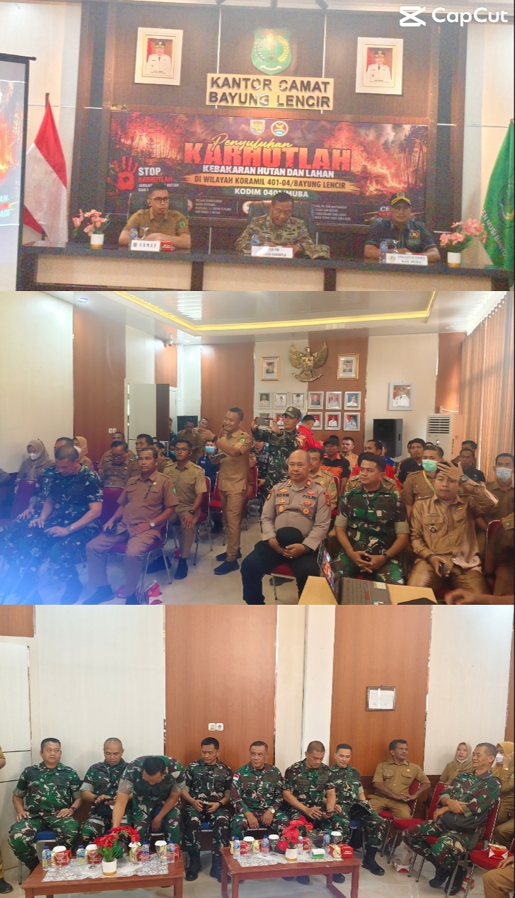 Penyuluhan Karhutla Mabes TNI di Bayung Lencir: Satu Hati Cegah Kebakaran Lahan Gambut